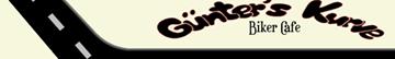 G�nter's Kurve Biker Cafe
Inhaber: Hanna & G�nter Beyer

Anschrift:
K�kenbrucherstr. 13
D-32699 Extertal / K�kenbruch

Telefon: 05754 / 303
Telefax: 05754 / 926 715
E-Mail: info@guenters-kurve.de

�ffnungszeiten:
Dienstag - Freitag 16:00 - 22:00 Uhr
Samstag 11:00 - 22:00 Uhr
Sonntag 09:00 - 22:00 Uhr